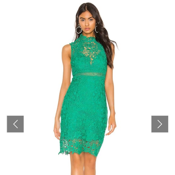 Beautiful green Bardot lace dress - Picture 10 of 11
